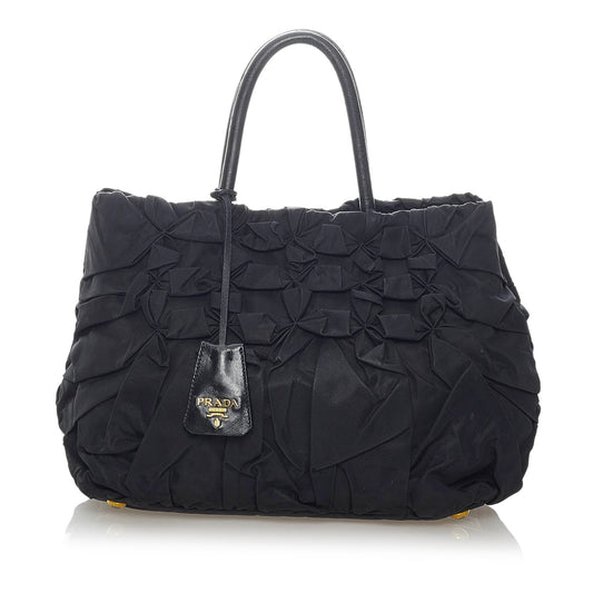 Gathered Tessuto Handbag