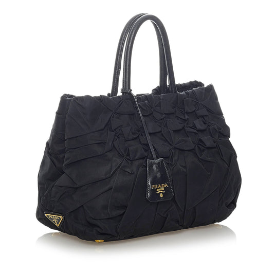 Gathered Tessuto Handbag