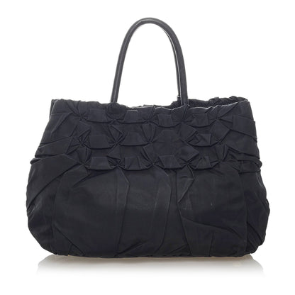 Gathered Tessuto Handbag