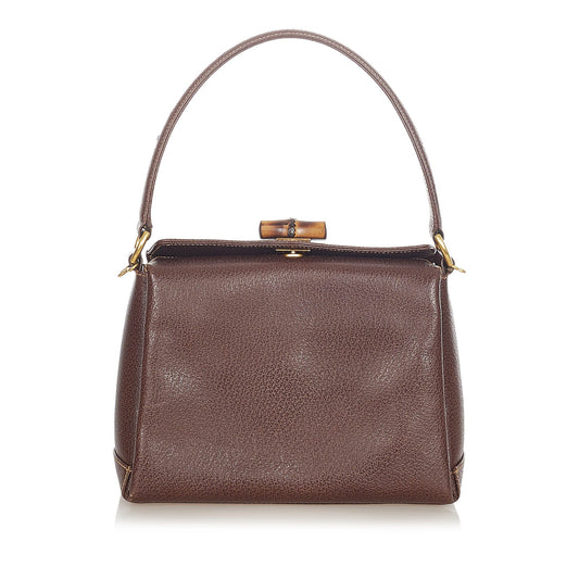 Bamboo Leather Handbag