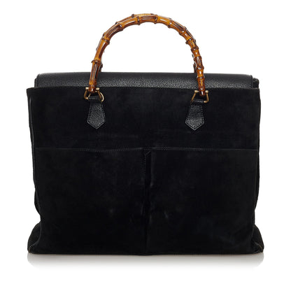 Bamboo Suede Handbag