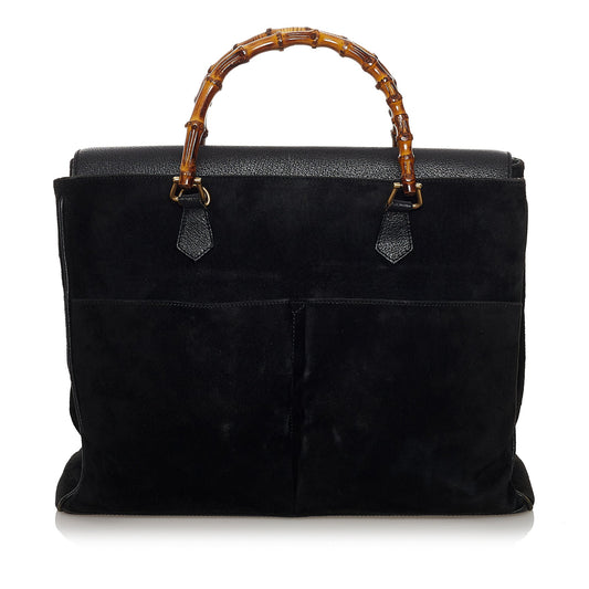 Bamboo Suede Handbag