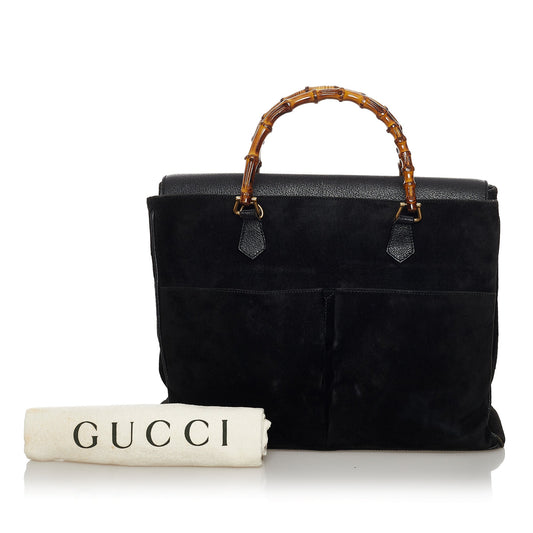 Bamboo Suede Handbag