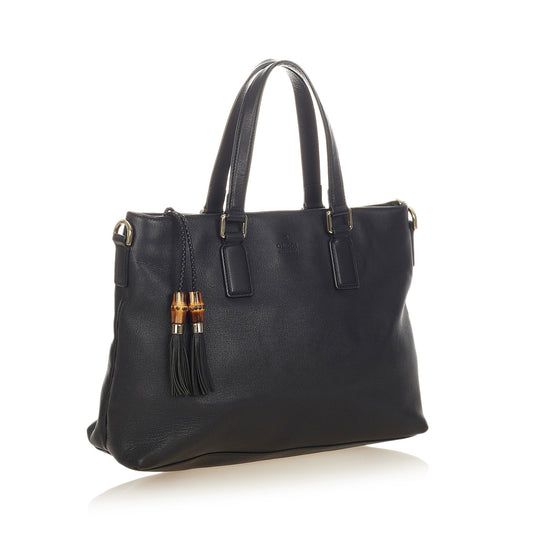 Bamboo Leather Handbag