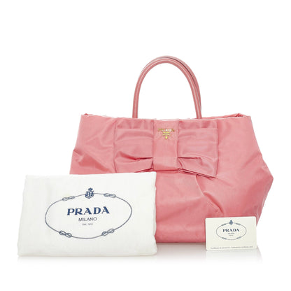Fiocco Bow Tessuto Handbag