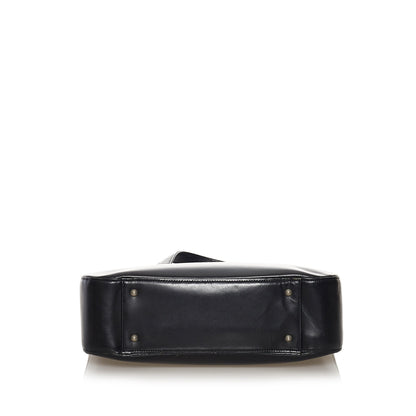 Haymarket Check Leather Handbag
