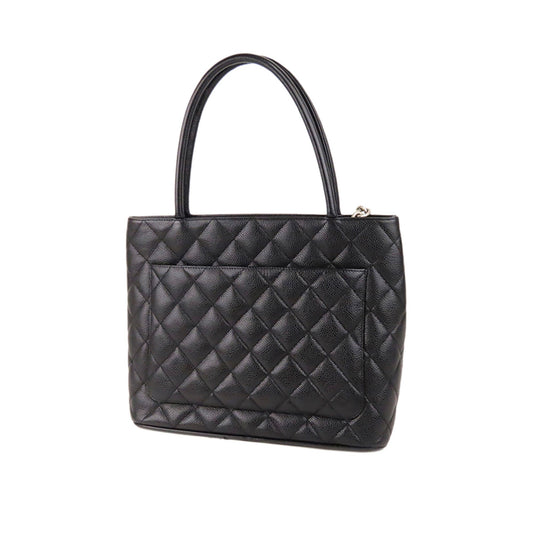 Medallion Caviar Leather Tote Bag