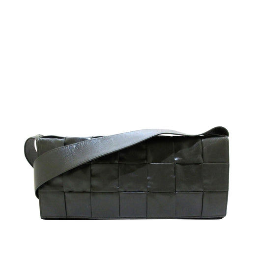 Intrecciato Cassette Leather Crossbody Bag