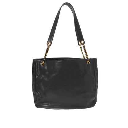 CC Caviar Chain Tote Bag