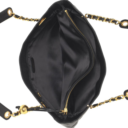 CC Caviar Chain Tote Bag