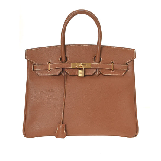Birkin 35 Epsom Gold GHW