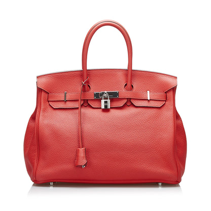 Birkin 35 Clemence Rouge de Coeur PHW