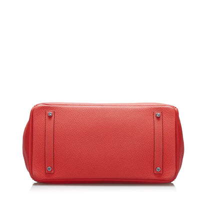 Birkin 35 Clemence Rouge de Coeur PHW