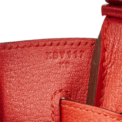 Birkin 35 Clemence Rouge de Coeur PHW