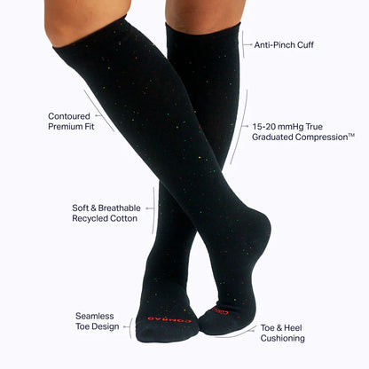 Recycled Cotton Compression Socks – 3 Pack