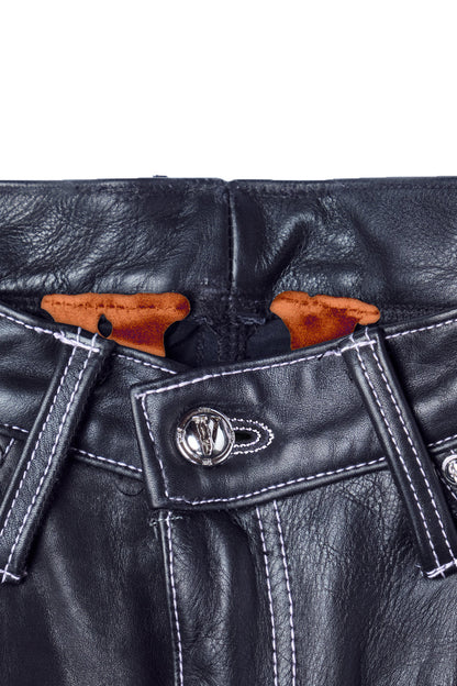 LVDV LEATHER PANTS/SHORTS (Orange V Label) Limited Edition