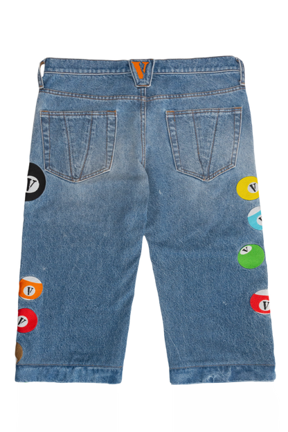 8 BVLL SKATER JEANS/SHORTS with “V” BALL KEYCHAIN
