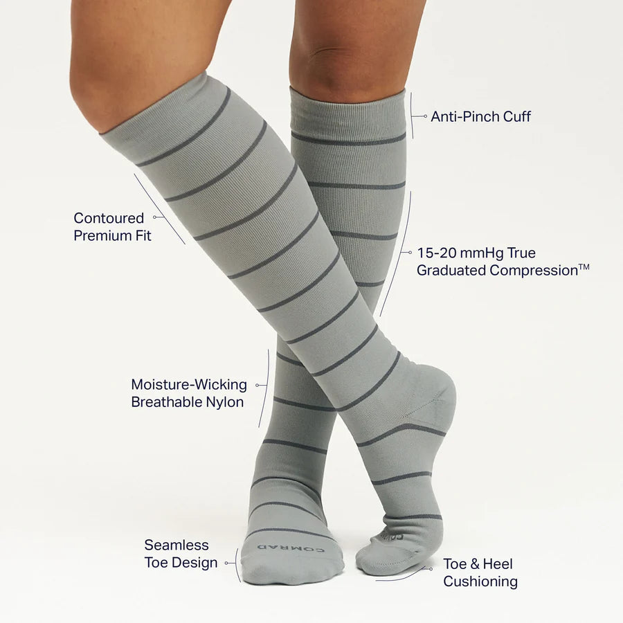 Knee-High Compression Socks – 3 Pack