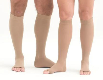 Open Toe Compression Socks - Easy to Put On Toeless Support Stockings!